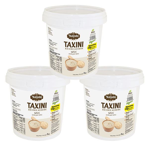 Ταχίνι Ολικής Άλεσης 3kg – Σετ 3 x 1kg